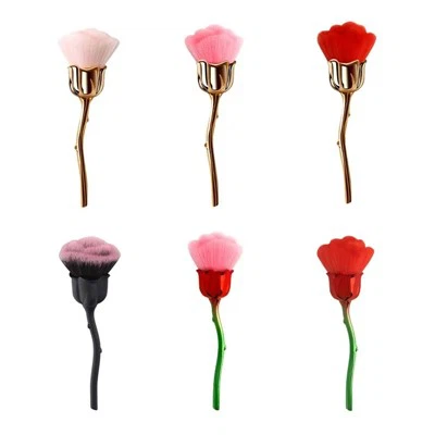 장미 모양의 네일 브러쉬